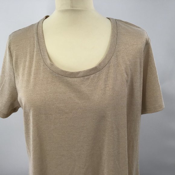 Iman Gold speckled Women's Blouse, XL, NWT - Picture 8 of 10
